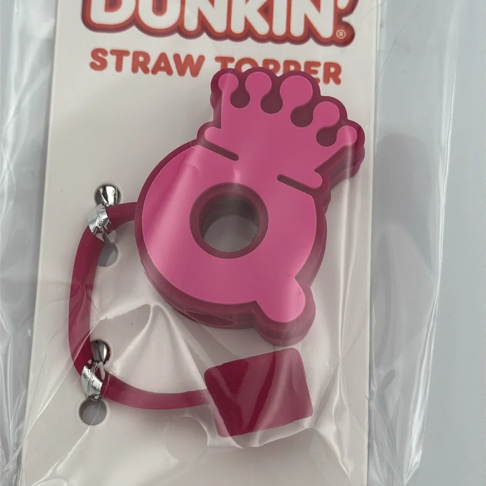 Dunkin DunQueens Pink‎ Limited Edition Straw Topper Sealed